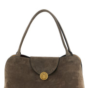 Versace Brown Calfskin Shoulder Bag