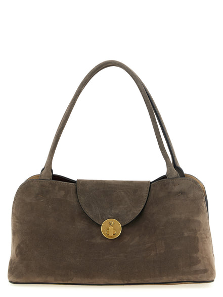 Versace Brown Calfskin Shoulder Bag