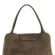 Versace Brown Calfskin Shoulder Bag