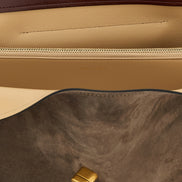 Versace Brown Calfskin Shoulder Bag