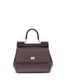 Dolce & Gabbana Brown Calf Leather Bos Taurus Shoulder Bag