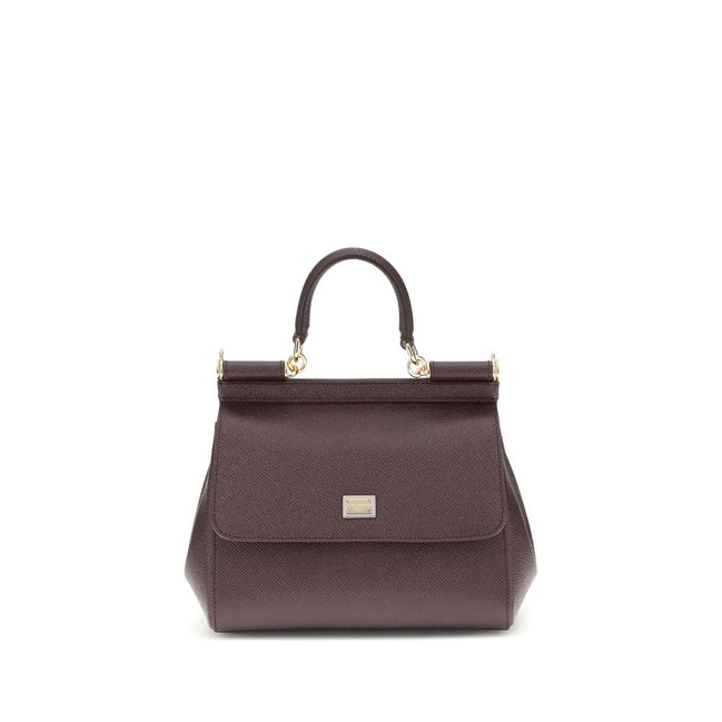 Dolce & Gabbana Brown Calf Leather Bos Taurus Shoulder Bag