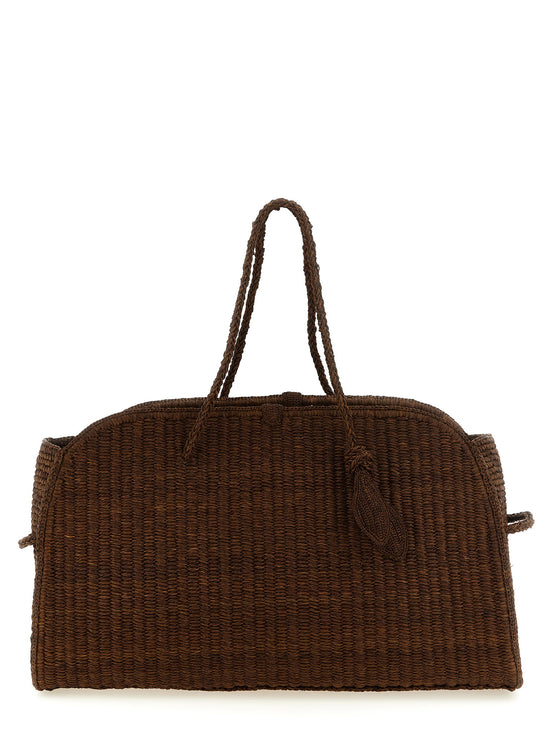 Jacquemus Brown Raffia Tote Bag