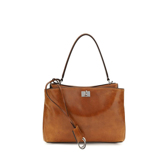 Balenciaga Brown Lamb Ovis Aries Aries Handbag
