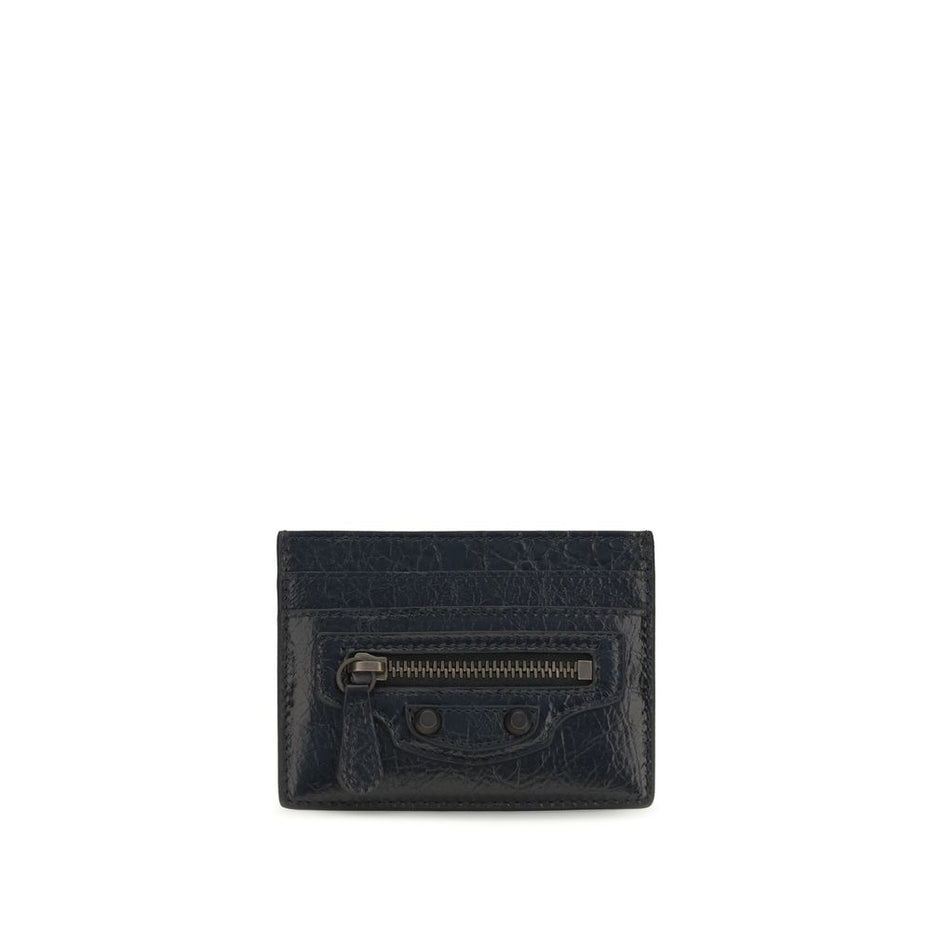 Balenciaga Black Lamb Ovis Aries Aries Wallet