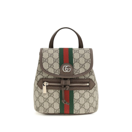 Μπεζ υφασμάτινο σακίδιο πλάτης Gucci