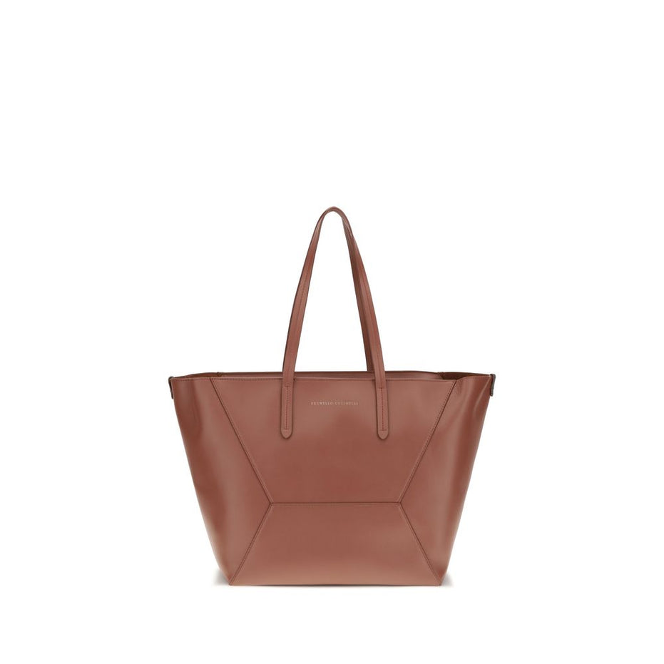 Brunello Cucinelli Multicolor Calf Leather Bos Taurus Shoulder Bag