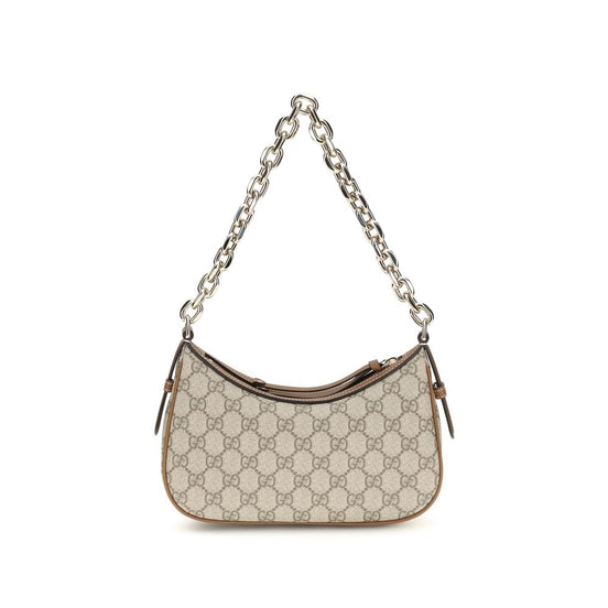 Μπεζ υφασμάτινη τσάντα χειρός Gucci