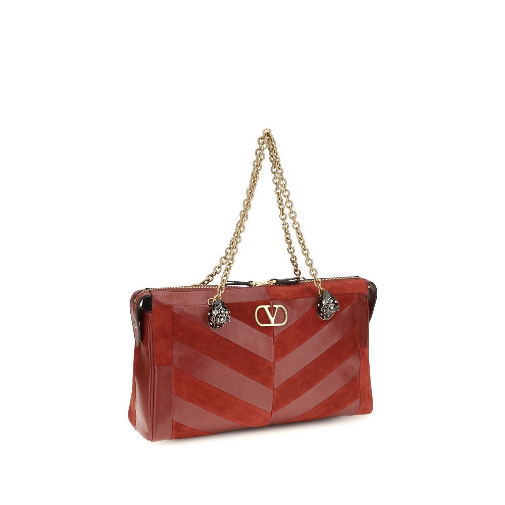 Valentino Garavani Multicolor Calf Leather Bos Taurus Shoulder Bag