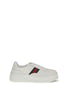Gucci White Calf Leather Bos Taurus Chunky Sneakers