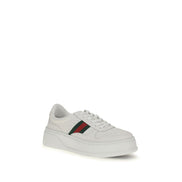 Λευκά chunky sneakers από δέρμα μοσχαριού Bos Taurus Gucci