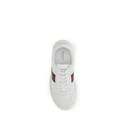 Λευκά chunky sneakers από δέρμα μοσχαριού Bos Taurus Gucci