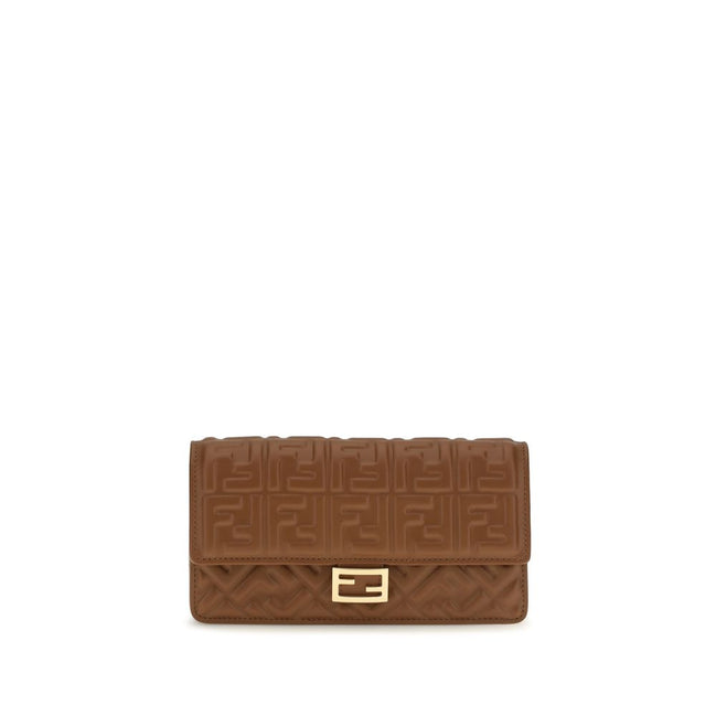 Fendi Brown Calf Leather Bos Taurus Wallet