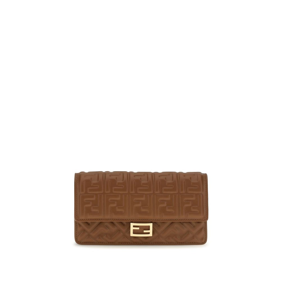 Fendi Brown Calf Leather Bos Taurus Wallet