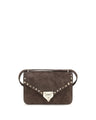 Valentino Garavani Brown Suede Leather Shoulder Bag