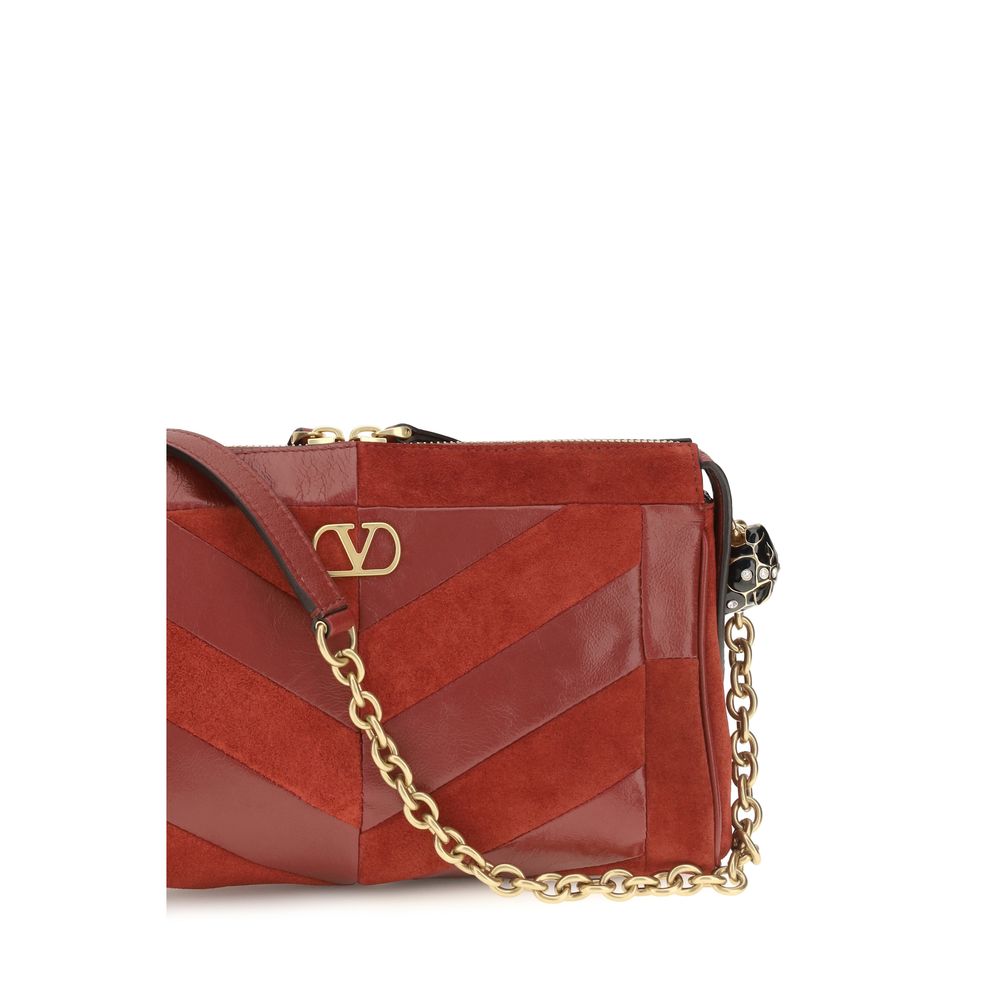 Valentino Garavani Multicolor Calf Leather Bos Taurus Shoulder Bag