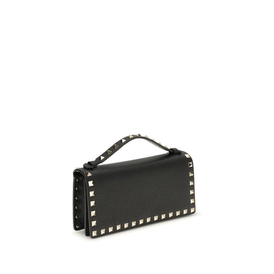 Valentino Garavani Black Calf Leather Bos Taurus Wallet