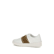 Valentino Garavani White Calf Leather Bos Taurus Sneakers