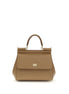 Dolce & Gabbana Beige Calf Leather Bos Taurus Handbag