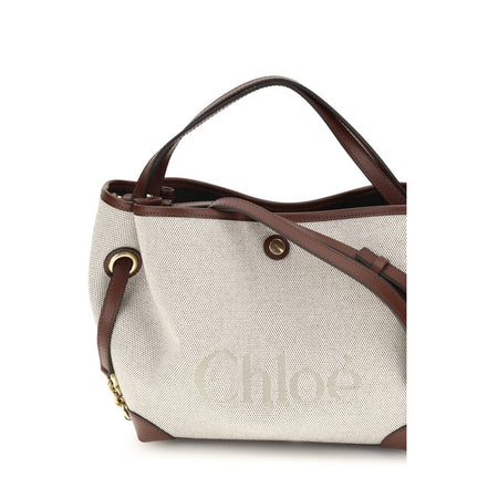 Μπεζ υφασμάτινη τσάντα ώμου Chloé