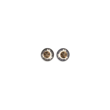 Versace Gray Brass Earrings
