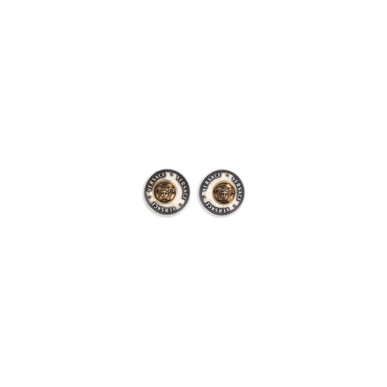 Versace Gray Brass Earrings