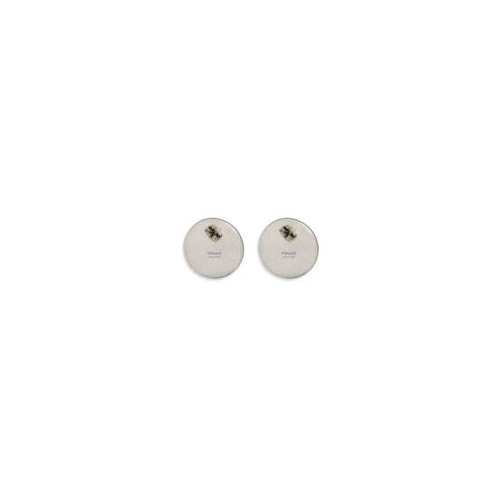 Versace Gray Brass Earrings