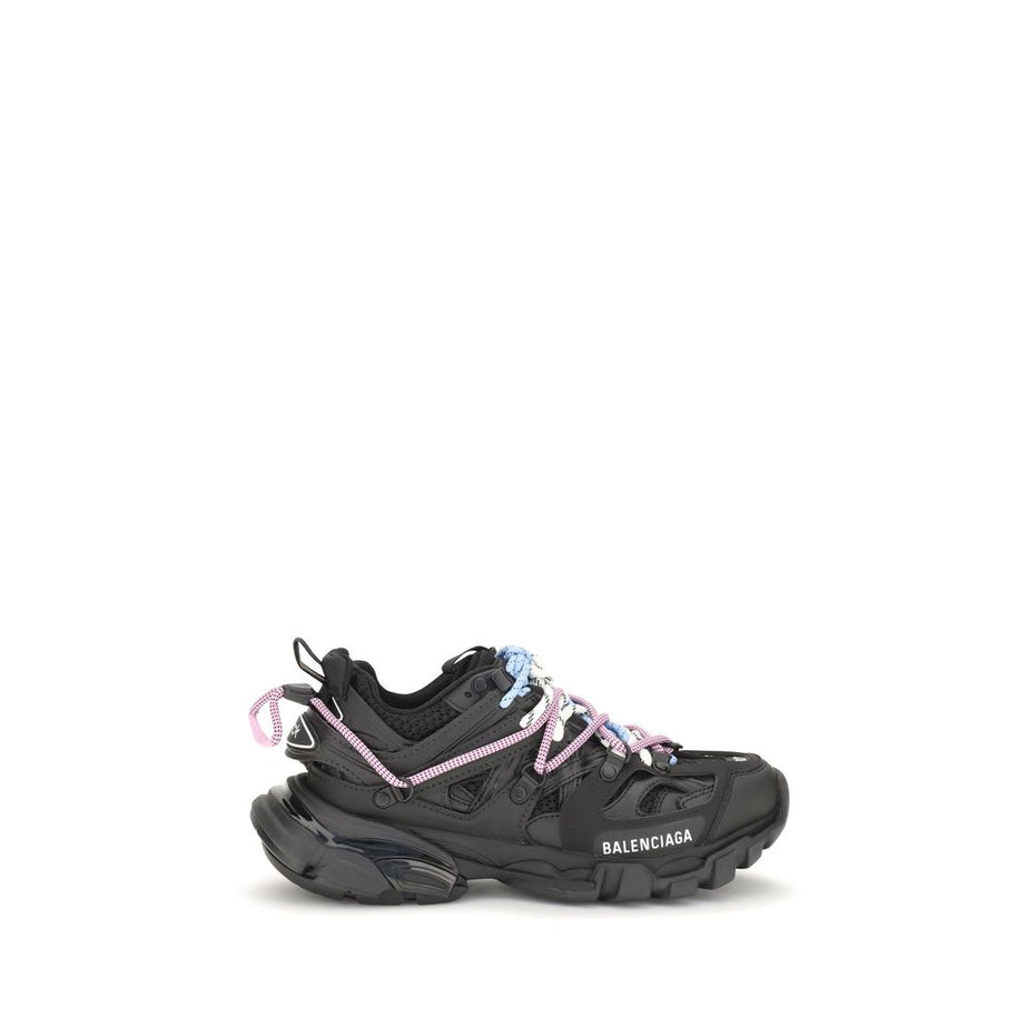 Balenciaga Black Polyester Athletic Sneakers