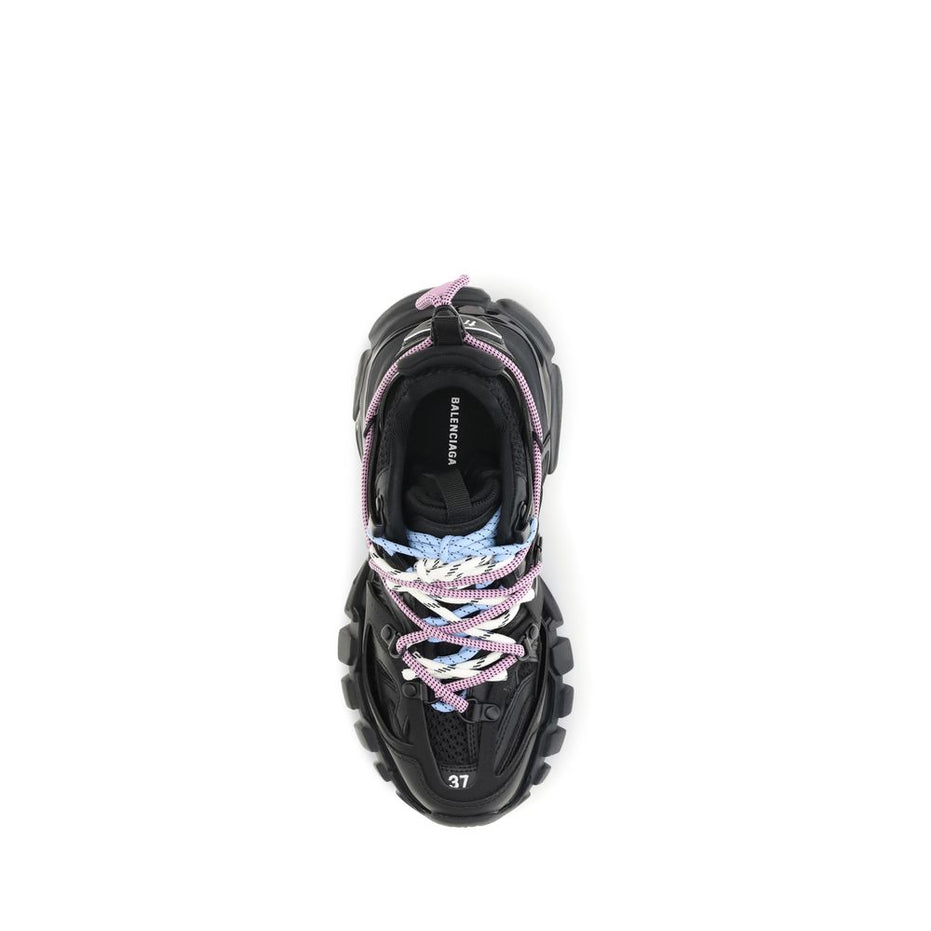Balenciaga Black Polyester Athletic Sneakers