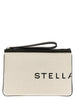 Stella McCartney Beige Cotton Clutch Bag