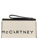 Stella McCartney Beige Cotton Clutch Bag