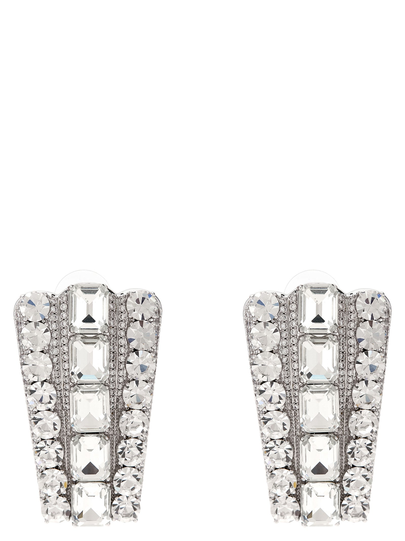 Self-Portrait Silver Cotton Earrings