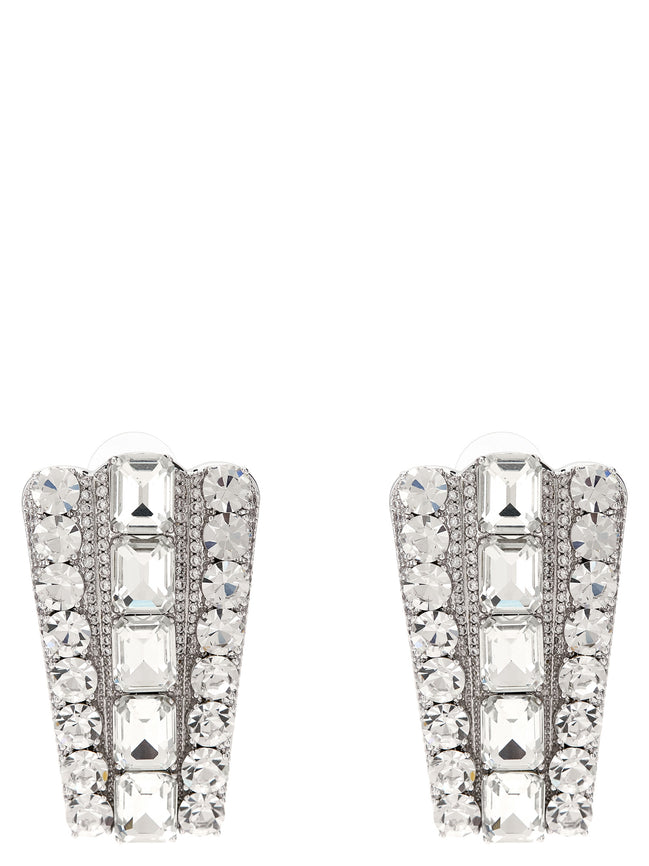 Self-Portrait Silver Cotton Earrings