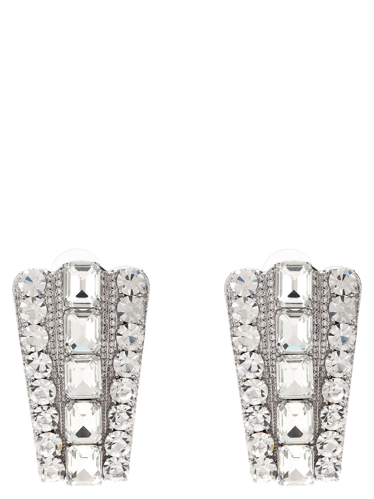 Self-Portrait Silver Cotton Earrings