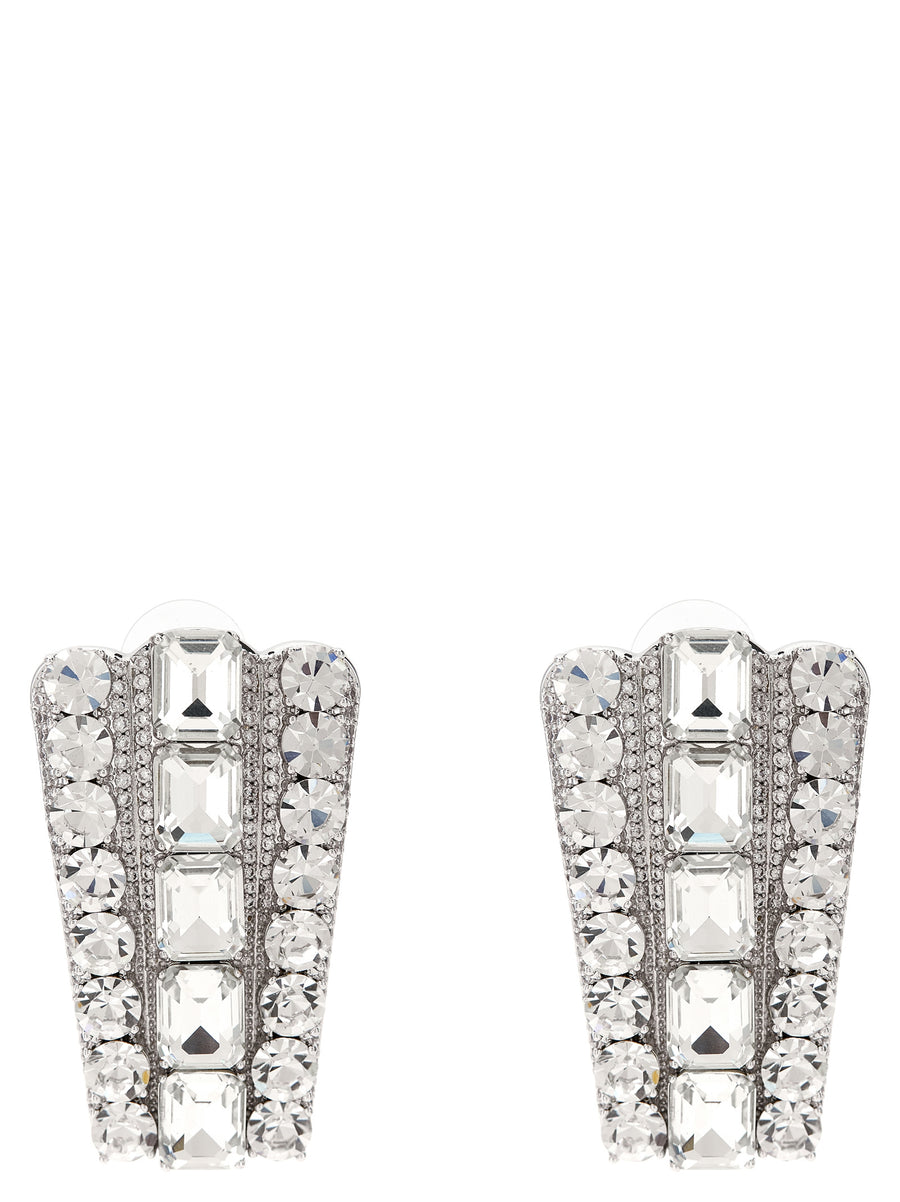 Self-Portrait Silver Cotton Earrings