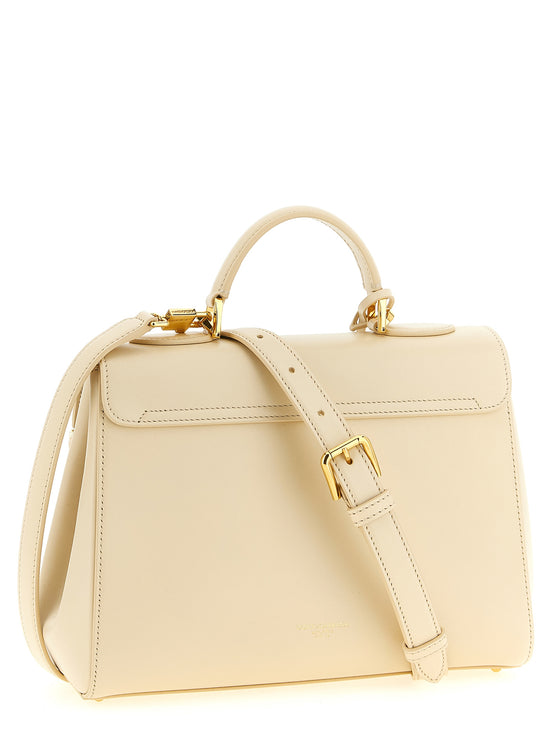 Dolce & Gabbana White Lamb Leather Handbag
