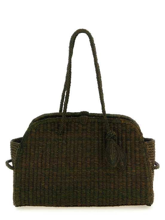 Jacquemus Bicolor Raffia Tote Bag