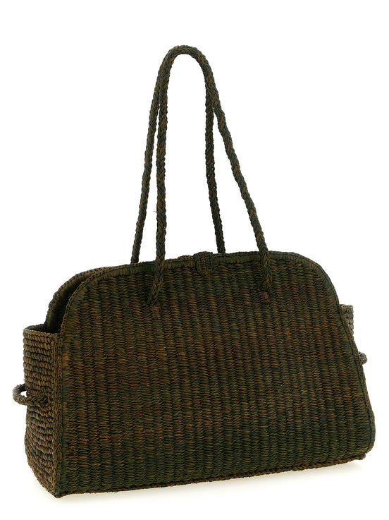 Jacquemus Bicolor Raffia Tote Bag