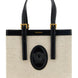 Versace Beige Linen Tote Bag