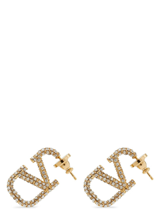 Valentino Garavani Gold Brass Earrings