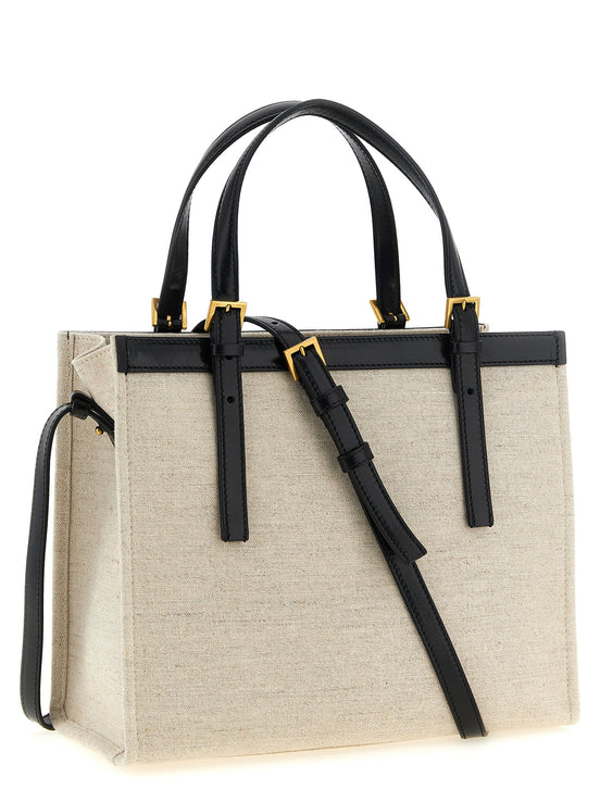 Versace Beige Leather Tote Bag