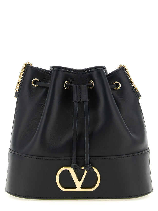 Valentino Garavani Black Lamb Leather Crossbody Bag
