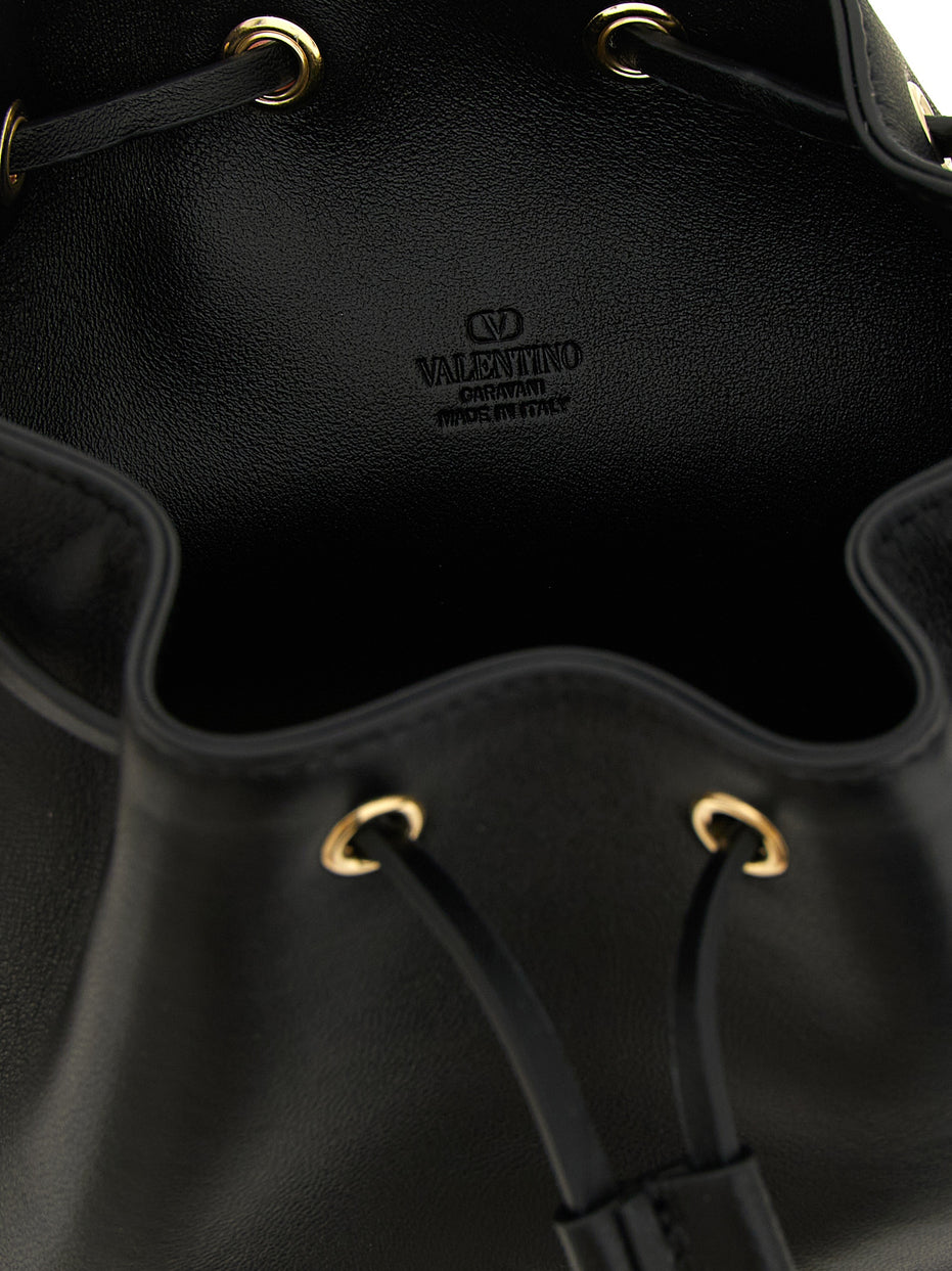 Valentino Garavani Black Lamb Leather Crossbody Bag