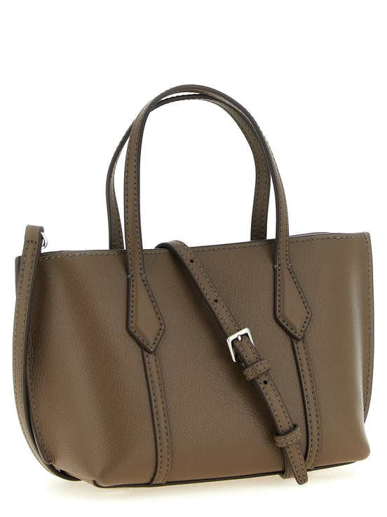 Τσάντα tote Tory Burch από καφέ δέρμα αγελάδας  