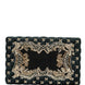 Dolce & Gabbana Black Velvet Gold Frame Clutch Evening Clutch Purse Bag