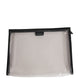 Dolce & Gabbana Transparent PVC Clutch Pouch Purse Branded Logo Plaque Bag