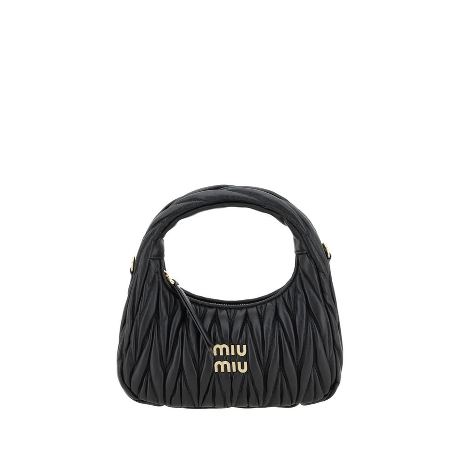 Miu Miu Black Lamb Ovis Aries Aries Handbag