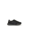 Dolce & Gabbana Black Calf Leather Bos Taurus Chunky Sneakers