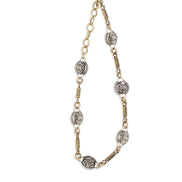 Versace Silver Brass Necklace