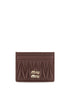 Miu Miu Bordeaux Lamb Ovis Aries Aries Wallet